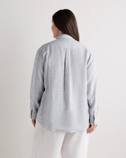 100% European Linen Long Sleeve Shirt - US 7006