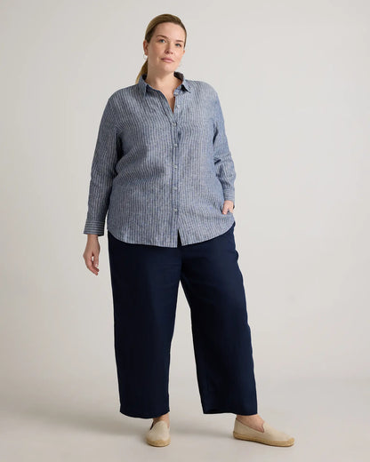 100% European Linen Long Sleeve Shirt - US 8180