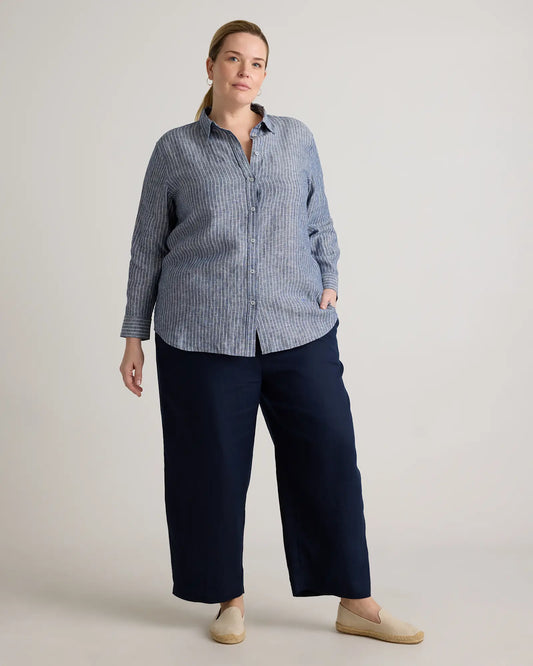 100% European Linen Long Sleeve Shirt - US 8180