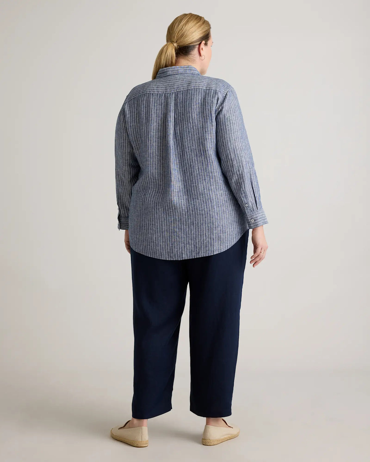 100% European Linen Long Sleeve Shirt - US 8180