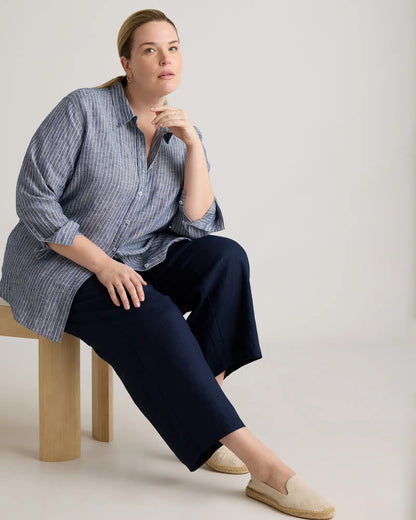 100% European Linen Long Sleeve Shirt - US 8180