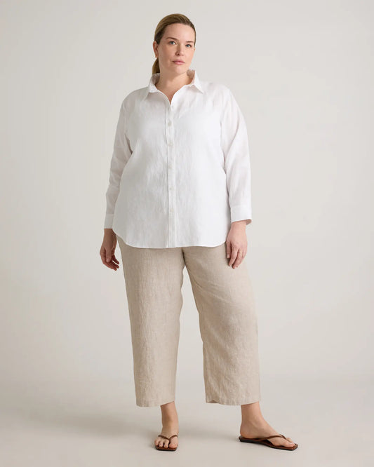 100% European Linen Long Sleeve Shirt - US 5322