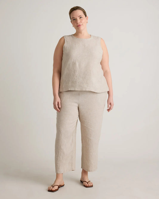 100% European Linen Tank - US 4058