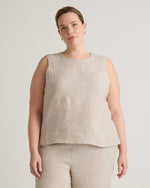 100% European Linen Tank - US 4058