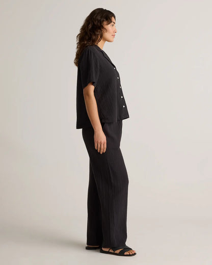 100% Organic Cotton Gauze Short Sleeve Shirt - US 6226