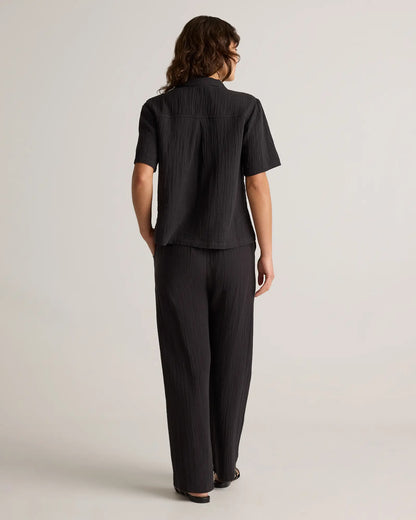 100% Organic Cotton Gauze Short Sleeve Shirt - US 6226