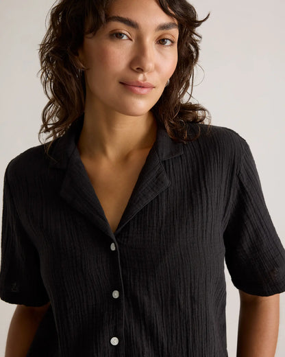 100% Organic Cotton Gauze Short Sleeve Shirt - US 6226