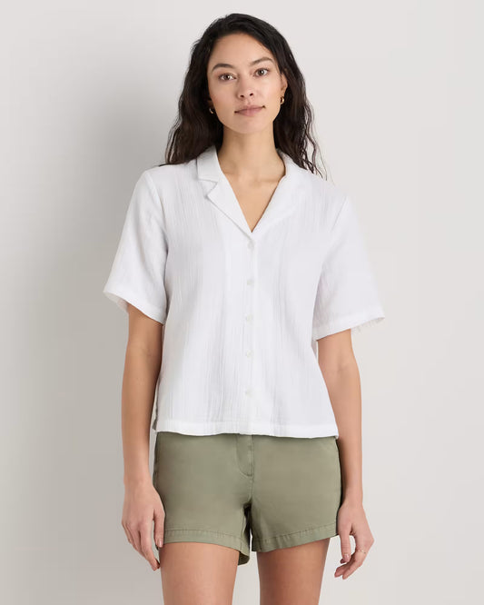 100% Organic Cotton Gauze Short Sleeve Shirt - US 2288