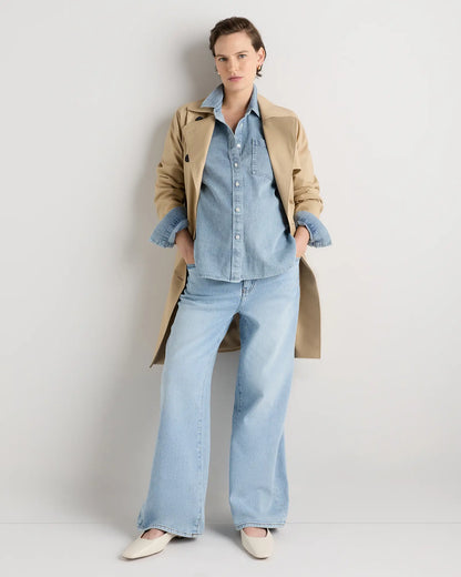 Oversized Denim Maternity Shirt - US 2800