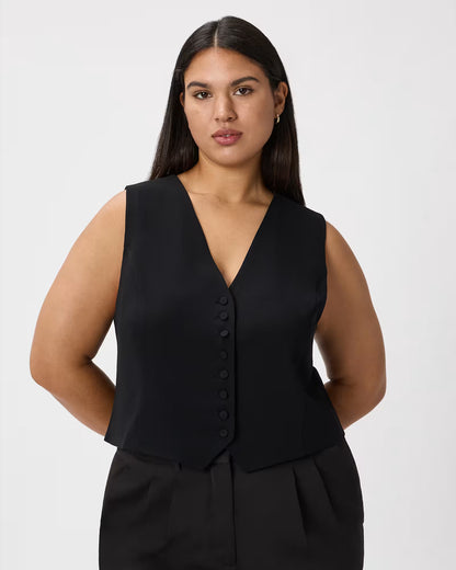 Fluid Crepe Vest - US 0815