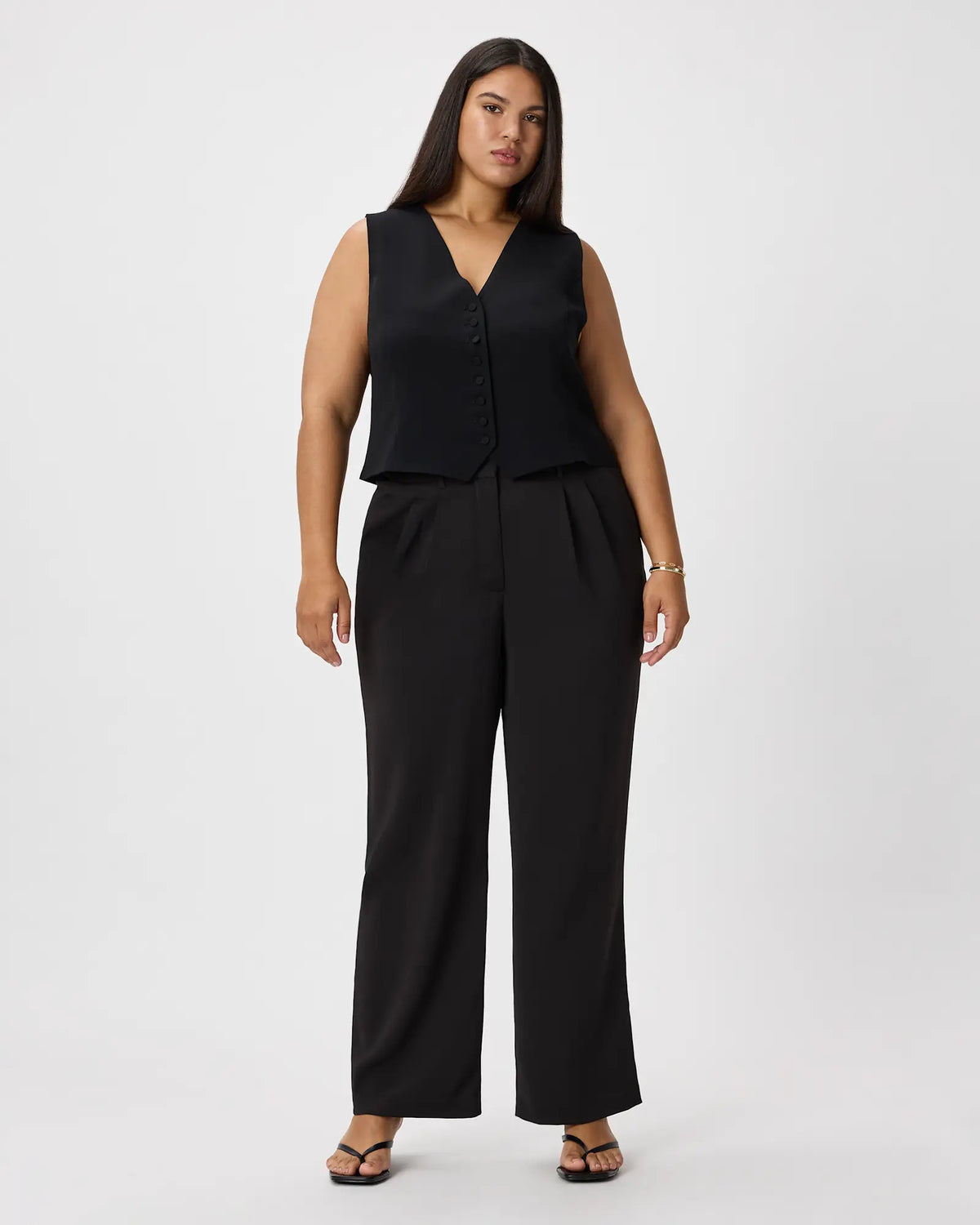 Fluid Crepe Vest - US 0815