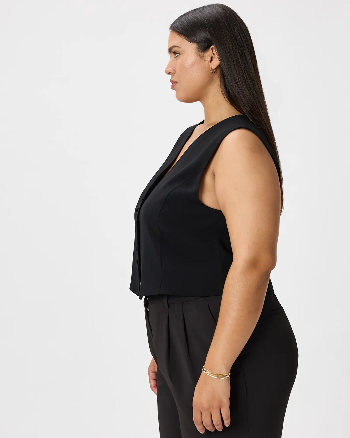 Fluid Crepe Vest - US 0815