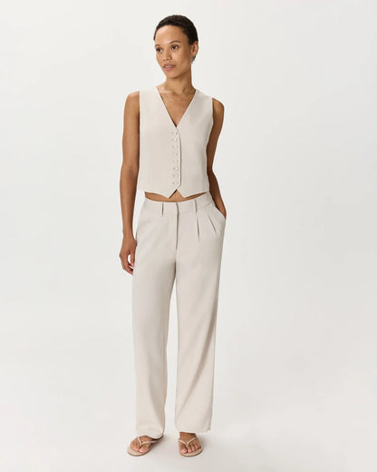 Fluid Crepe Vest - US 9732
