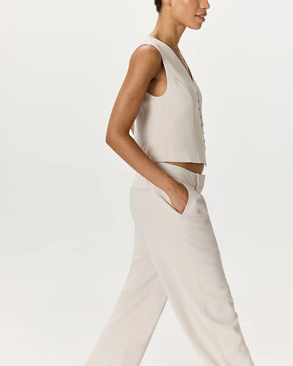 Fluid Crepe Vest - US 9732