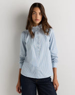 100% Organic Cotton Lace Ruffle Blouse - US 9881