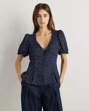 Tiny Dot Deep Navy
