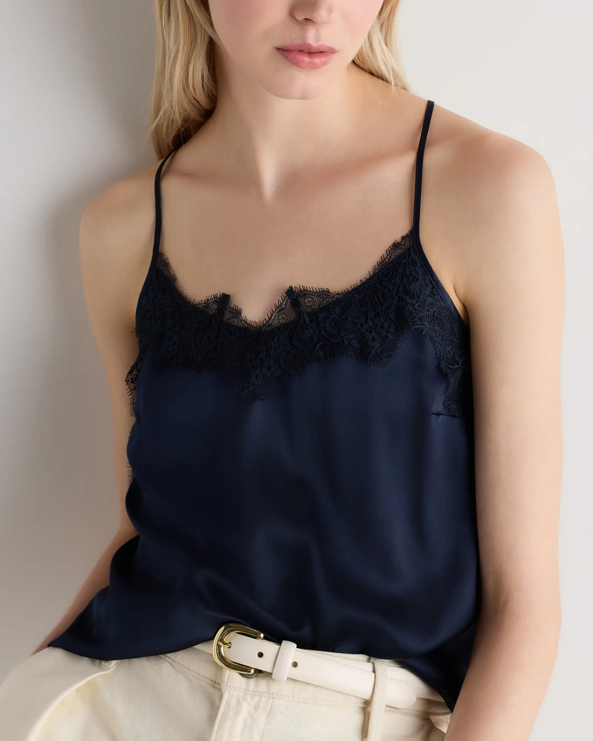100% Washable Silk Lace Cami - US 8058
