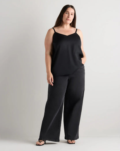 Washable Stretch Silk V-Neck Cami - US 7250