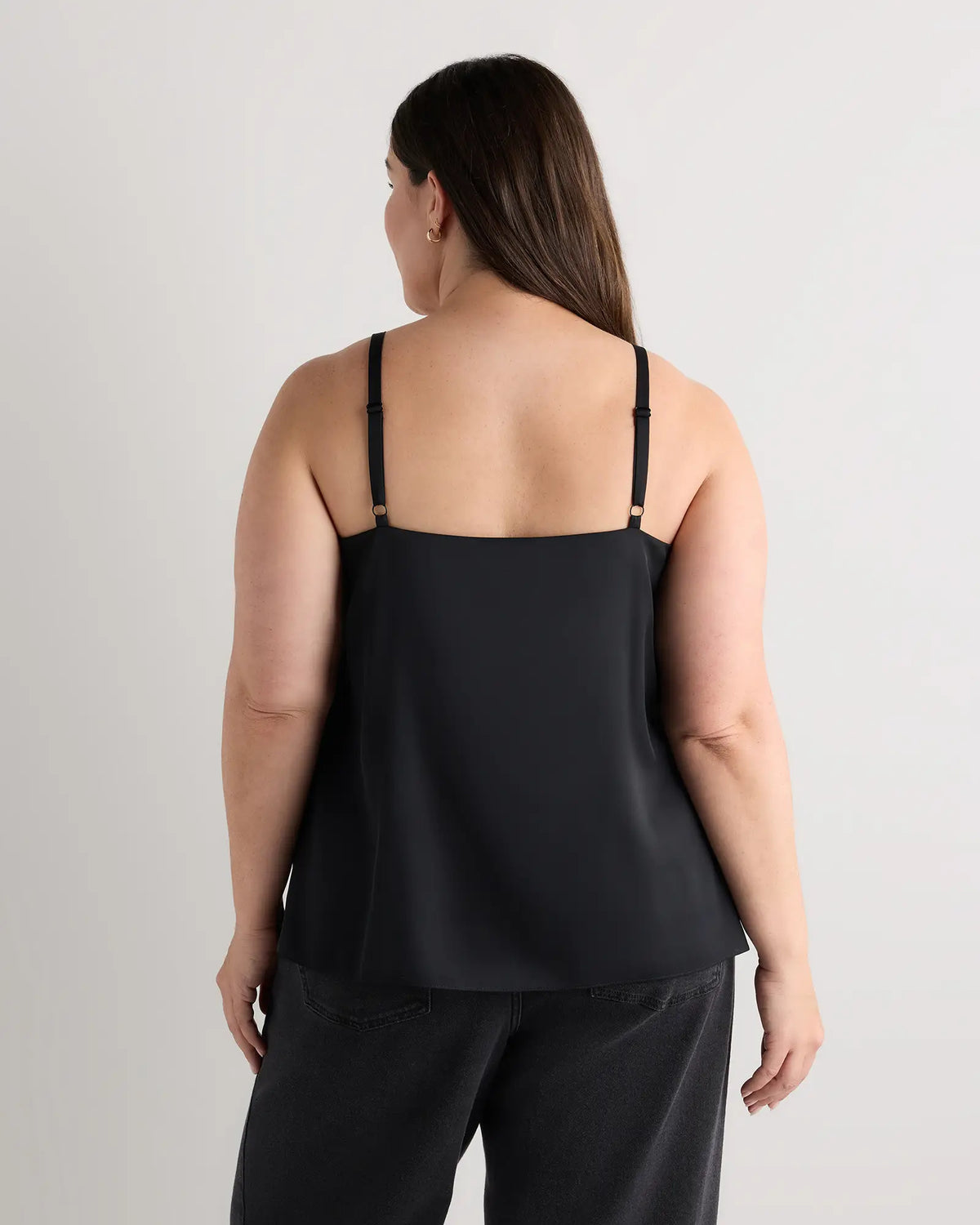 Washable Stretch Silk V-Neck Cami - US 7250