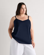 Washable Stretch Silk V-Neck Cami - US 7458