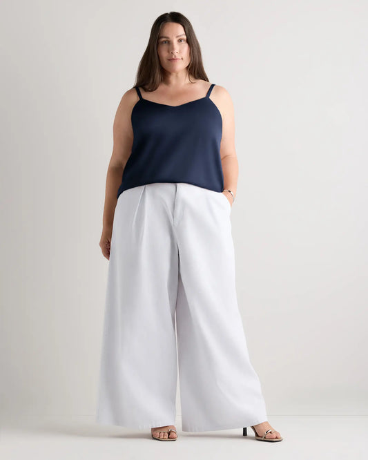 Washable Stretch Silk V-Neck Cami - US 7458