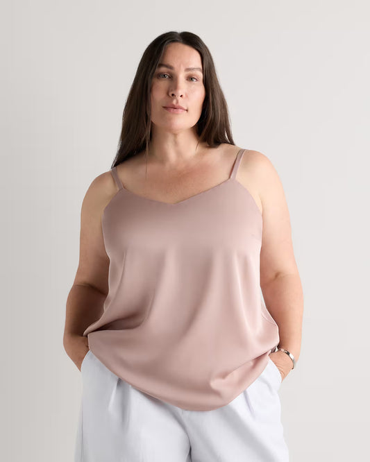Washable Stretch Silk V-Neck Cami - US 7065