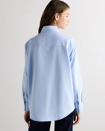 Organic Cotton Oxford Stand Collar Shirt - US 6601