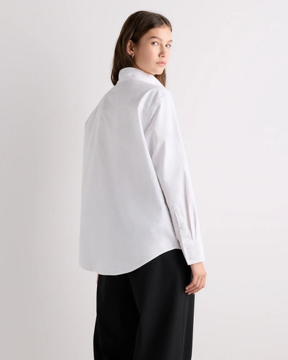 Organic Cotton Oxford Stand Collar Shirt - US 8242