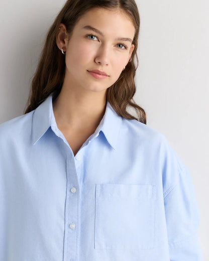 Organic Cotton Oxford Short Sleeve Shirt - US 2592