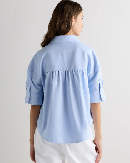 Organic Cotton Oxford Short Sleeve Shirt - US 2592
