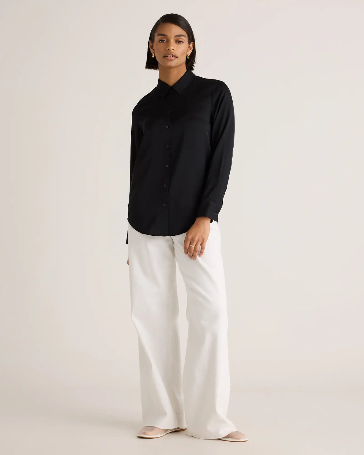 Washable Stretch Silk Blouse - US 4923