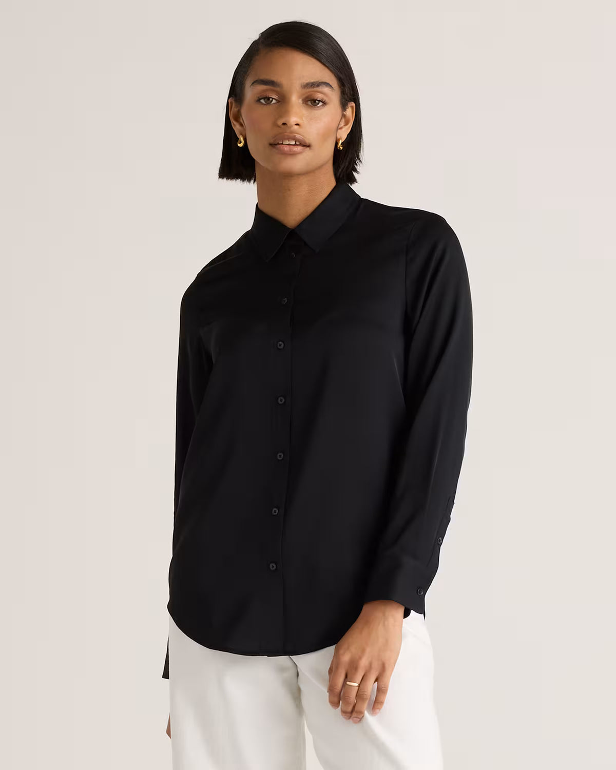 Washable Stretch Silk Blouse - US 4923