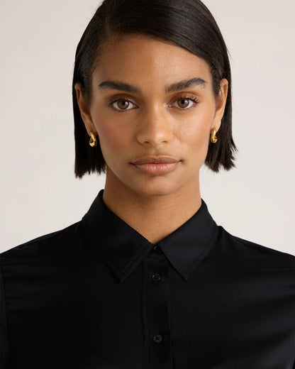 Washable Stretch Silk Blouse - US 4923