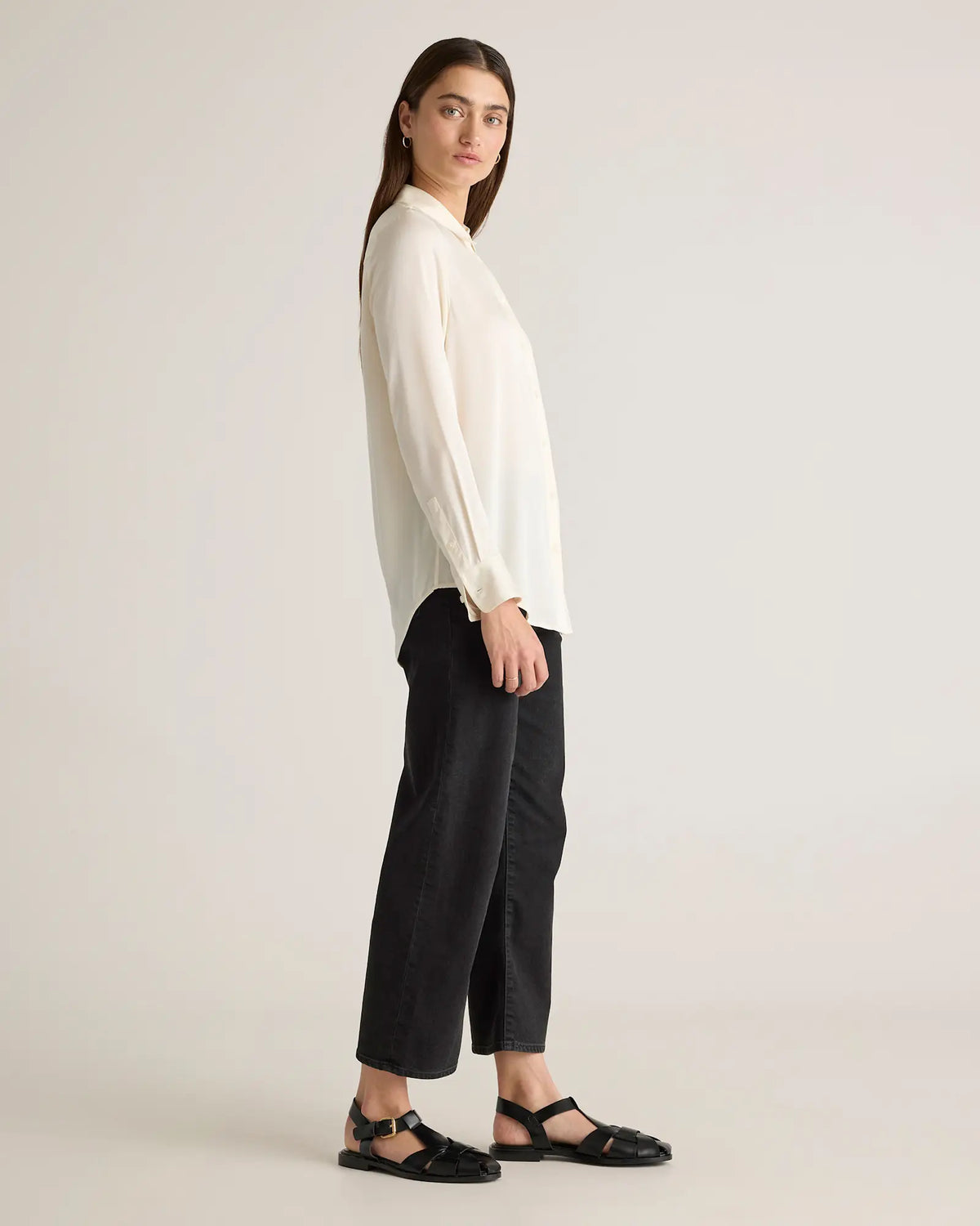 Washable Stretch Silk Blouse - US 4365