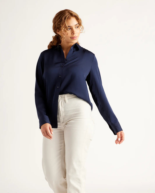 Washable Stretch Silk Blouse - US 4219