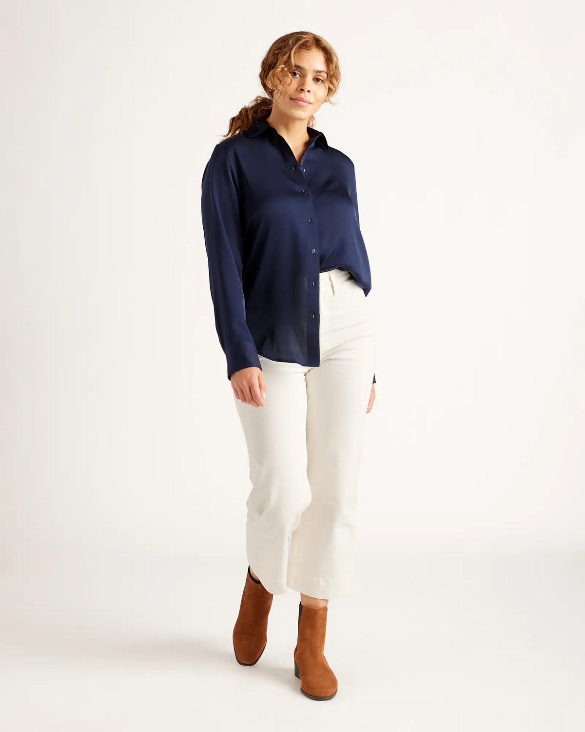 Washable Stretch Silk Blouse - US 4219
