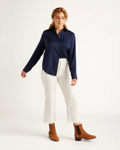 Washable Stretch Silk Blouse - US 4219