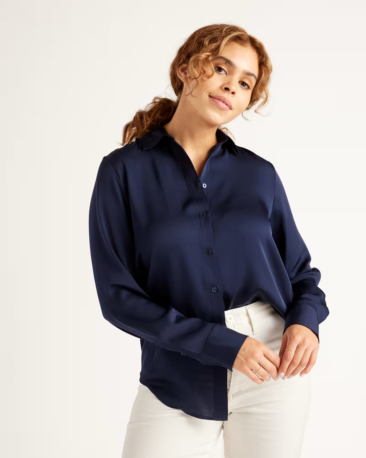 Washable Stretch Silk Blouse - US 4219