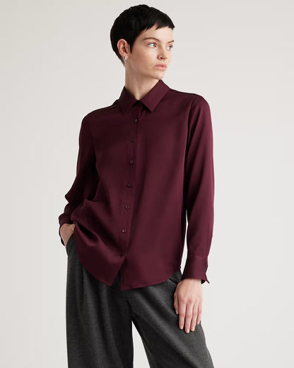 Washable Stretch Silk Blouse - US 7689
