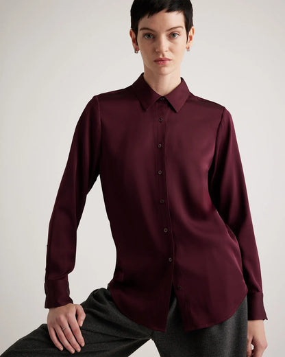 Washable Stretch Silk Blouse - US 7689