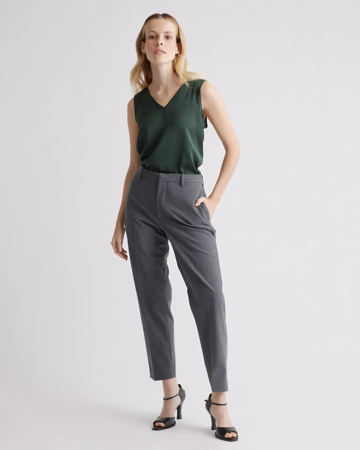 Washable Stretch Silk Tank - US 7327