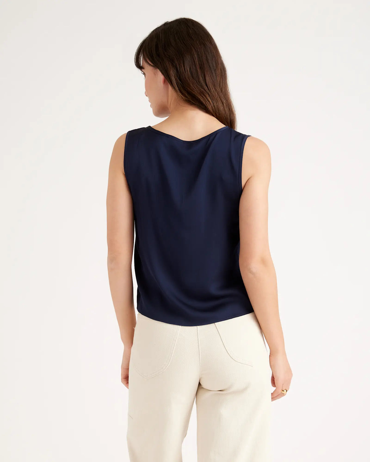 Washable Stretch Silk Tank - US 7526