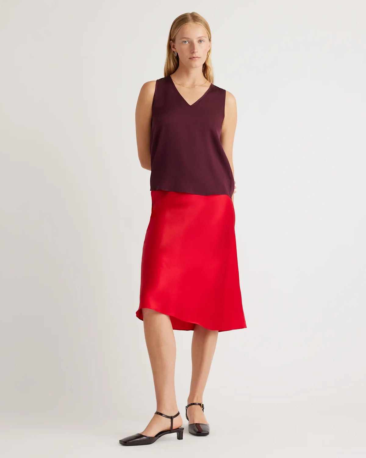 Washable Stretch Silk Tank - US 5933