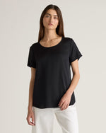 Washable Stretch Silk Tee - US 4440