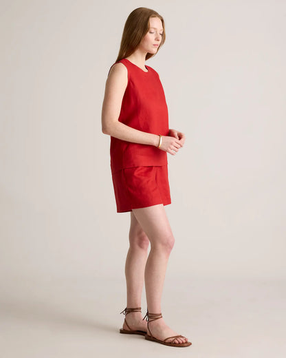 100% European Linen Tank - US 9791