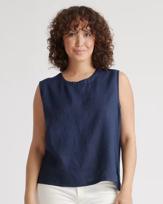 100% European Linen Tank - US 3451