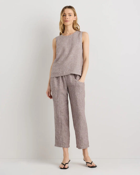 100% European Linen Tank - US 6069