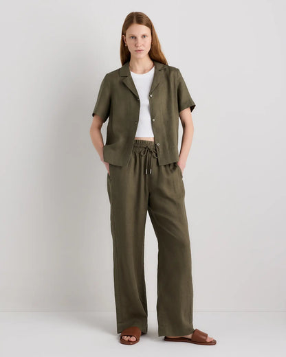 100% European Linen Short Sleeve Shirt - US 2741