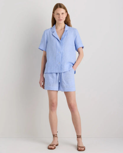 100% European Linen Short Sleeve Shirt - US 1476