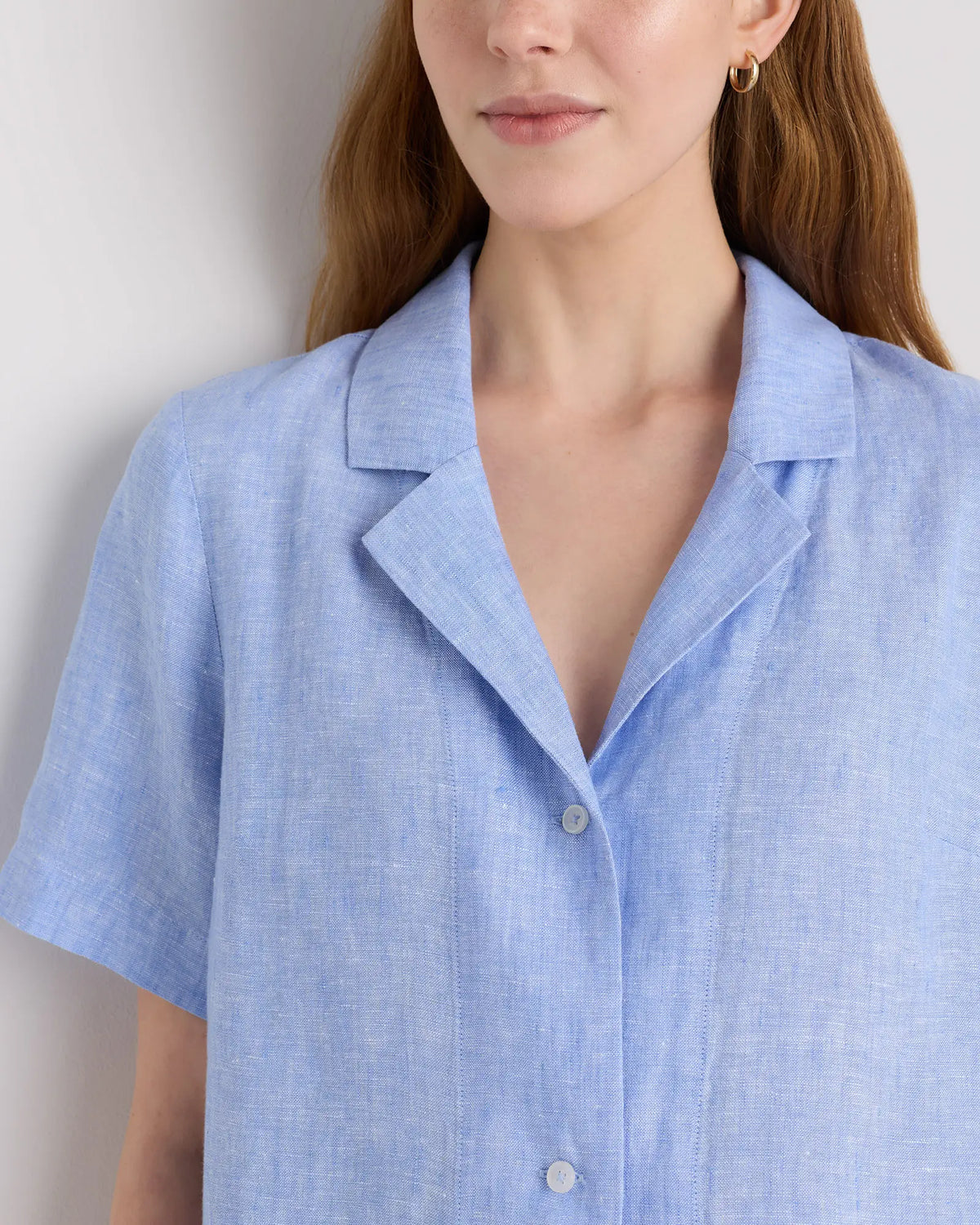 100% European Linen Short Sleeve Shirt - US 1476
